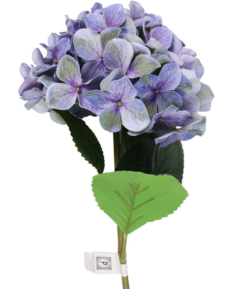 Real Touch Blue Hydrangea Faux Flower