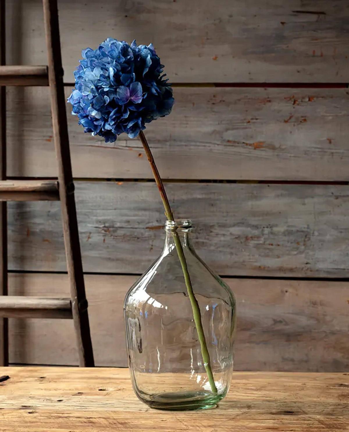 Porch View Natural Touch Blue Faux Hydrangea