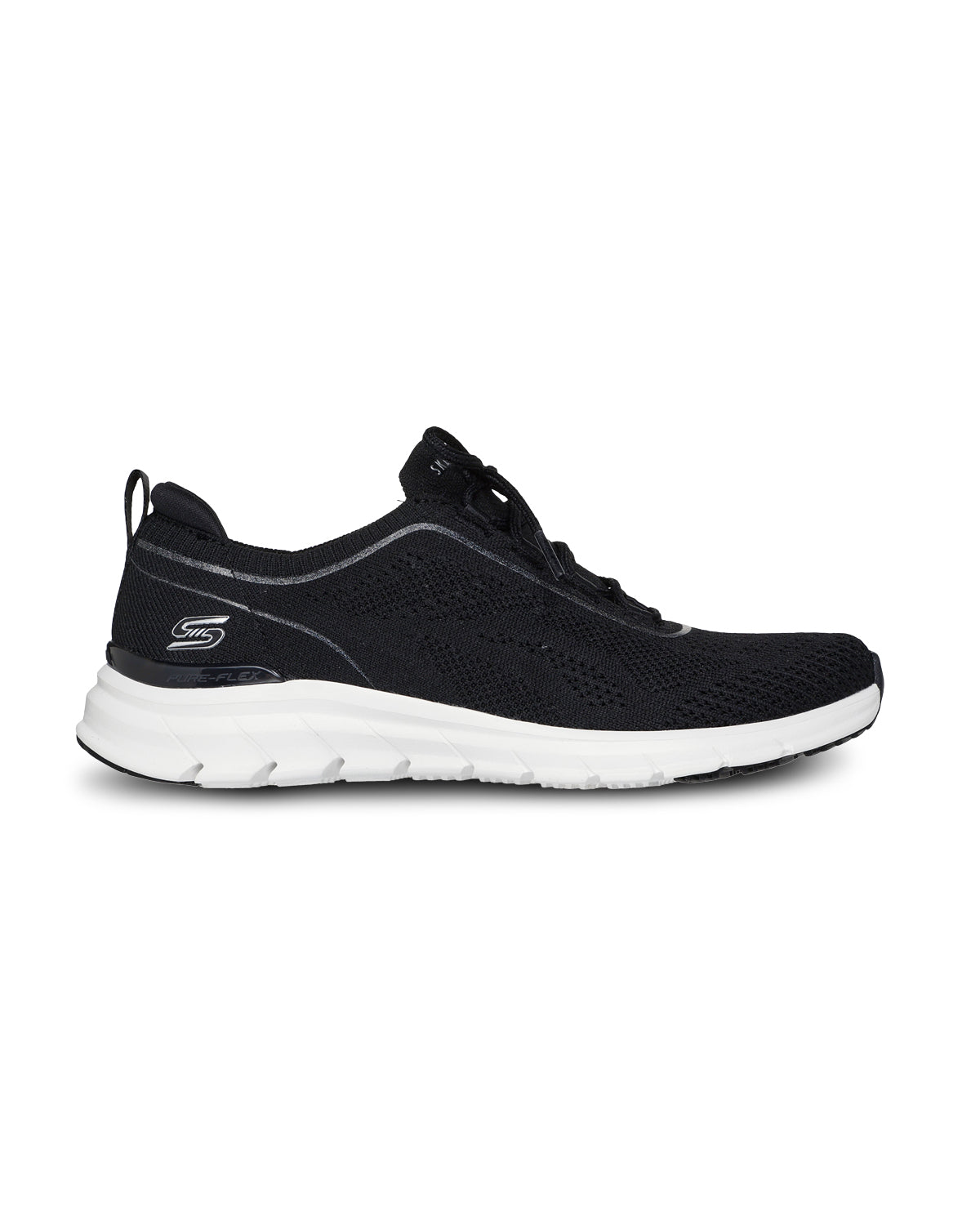 Black sneaker on a white background
