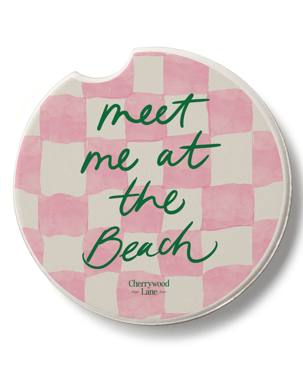 "Meet Me At The Beach" Car Coaster