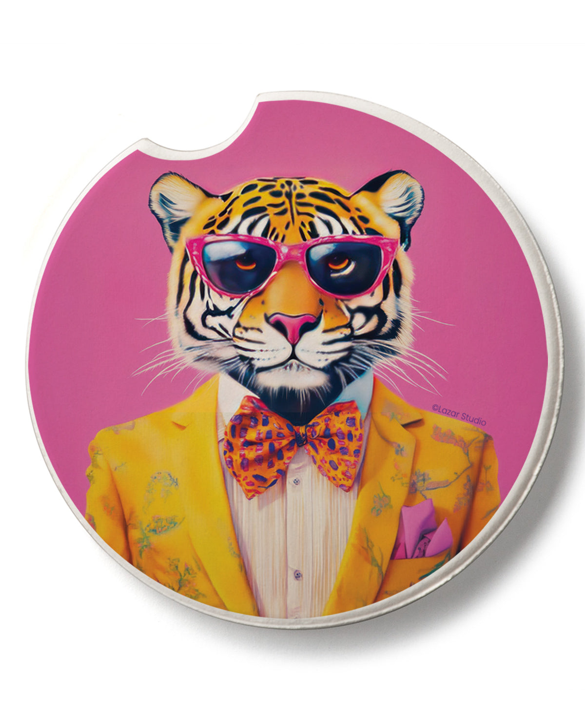 Joyful Jungle Cat Car Coaster
