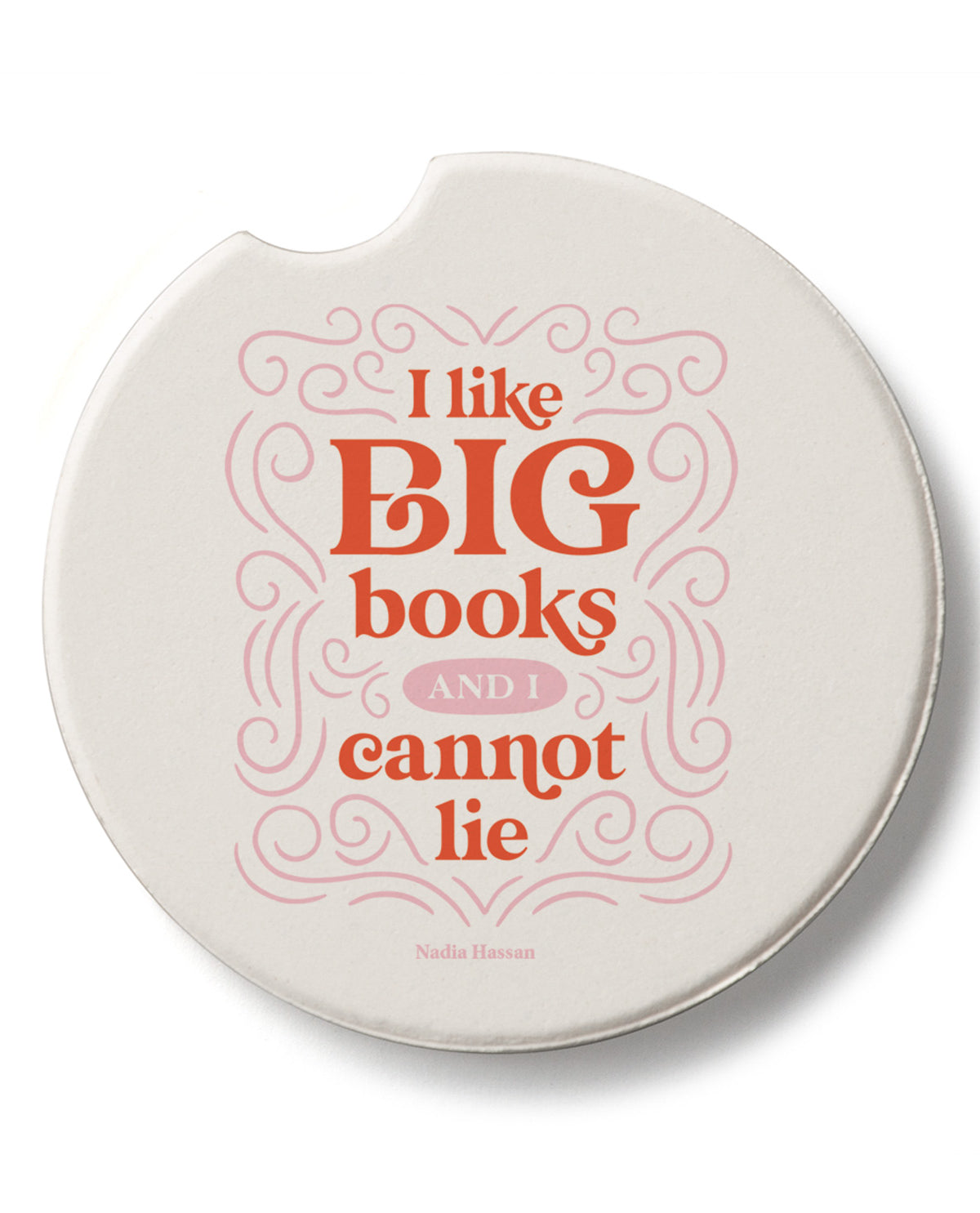 "I Like Big Books" Car Coaster