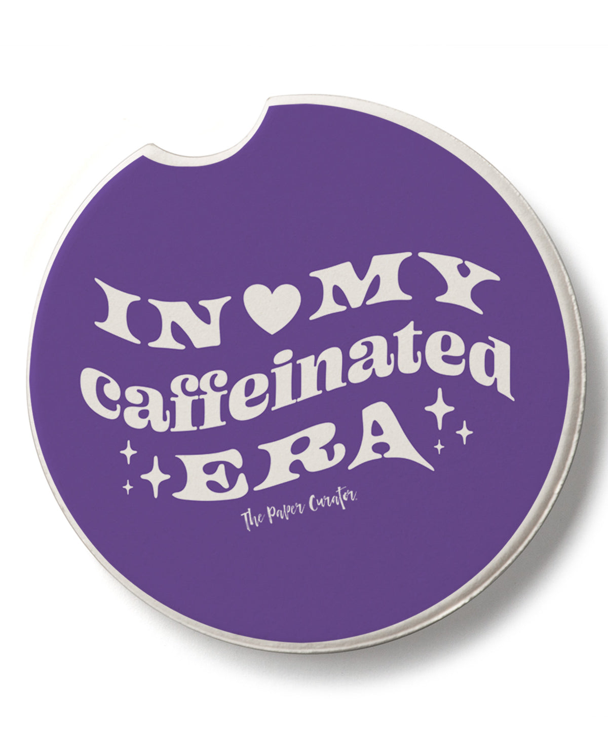 "In My Caffeinated Era" Car Coaster
