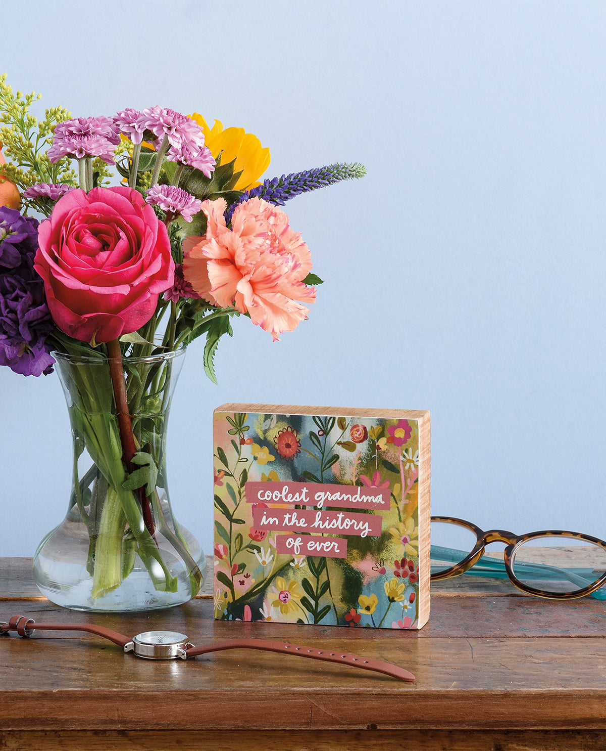 Primitives By Kathy - Coolest Grandma Block Sign