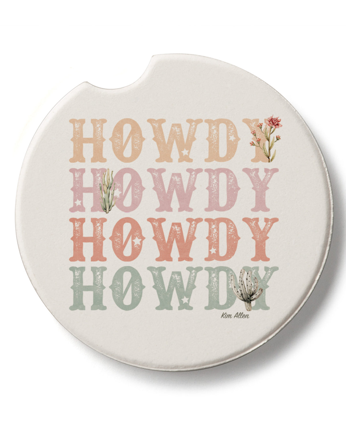 Howdy Cowgirl Car Coaster