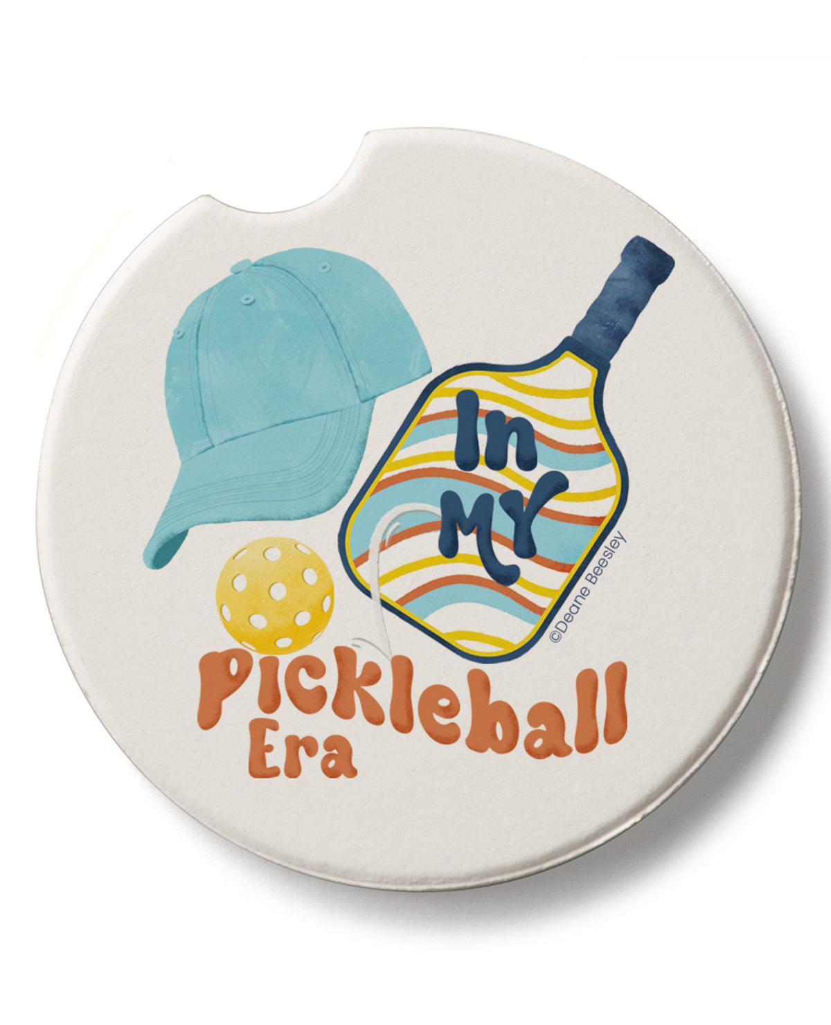 "In My Pickleball Era" Car Coaster