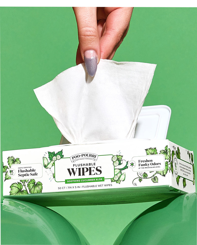 Poo Pourri 50 Count Cucumber Aloe Wipes