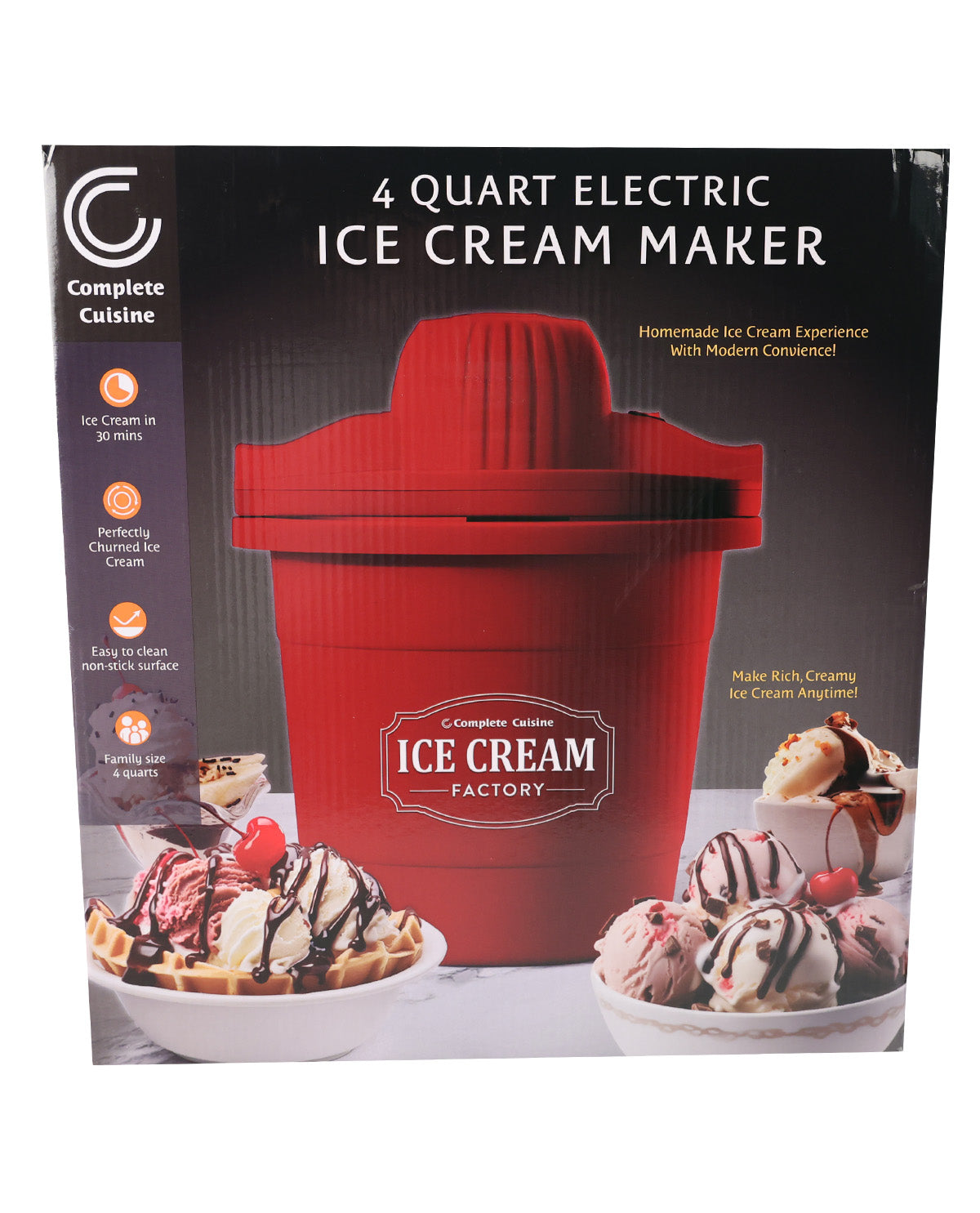 Kitchen Cuisine 4qt Electric Ice Cream Maker