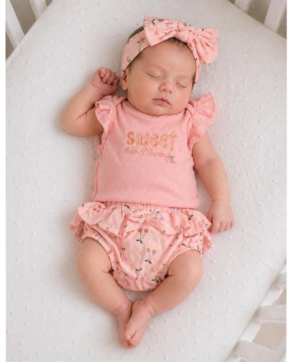 Newborn Girl Knit Diaper Sets