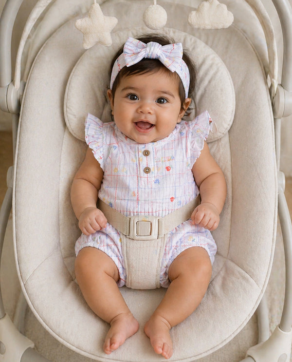Willow & Whimsy Newborn Girl Knit Sunsuits