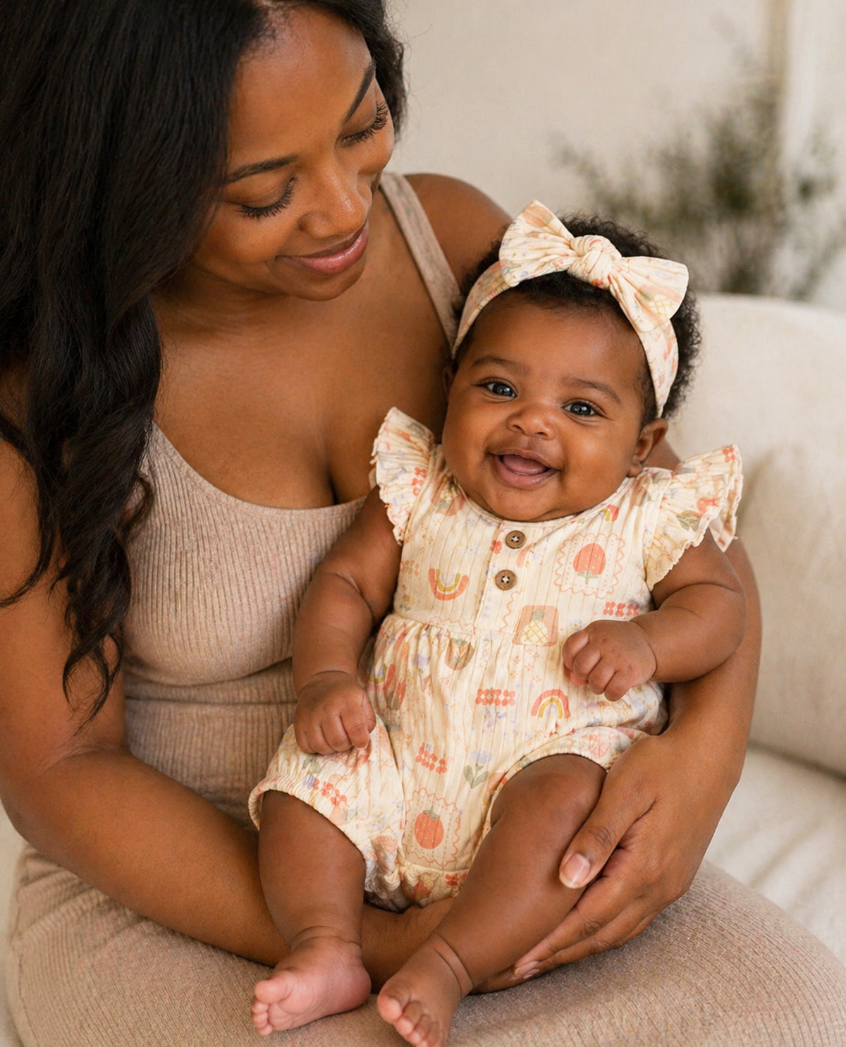 Willow & Whimsy Newborn Girl Knit Sunsuits