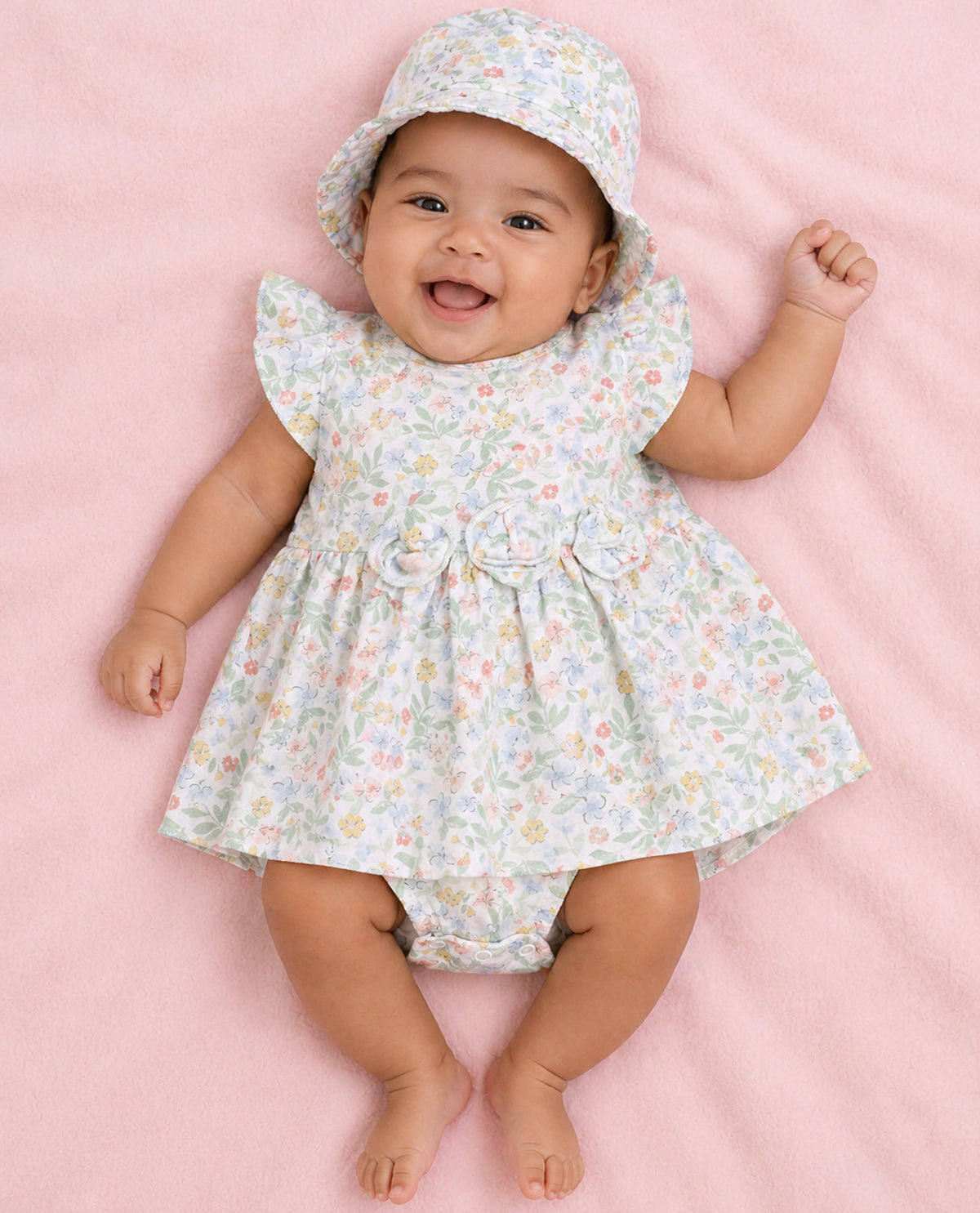 Rene Rofe Newborn Girl Knit Sunsuits