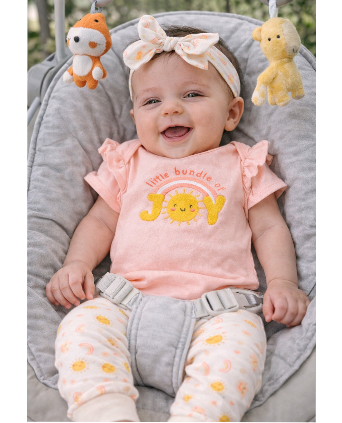 Bon Bebe Infant Girl 3 Piece Headband Set
