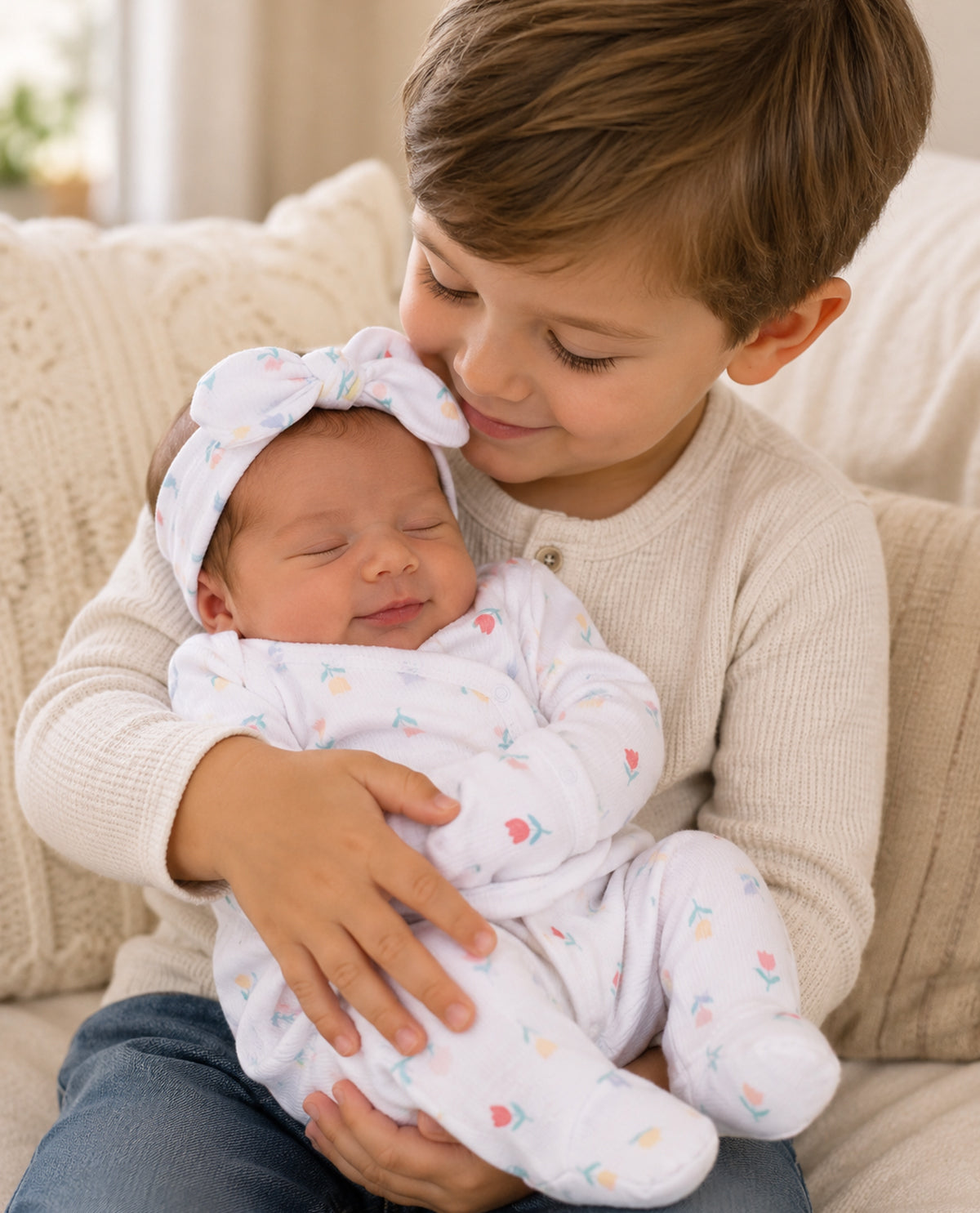 Willow & Whimsy Newborn Girl 3 Piece Layette Set