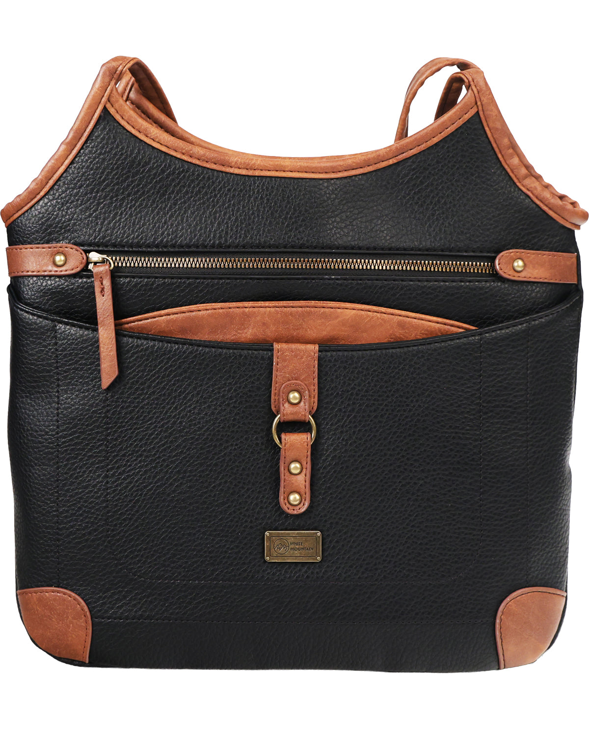White Mountain Elkton Ridge Tote Black Saddle