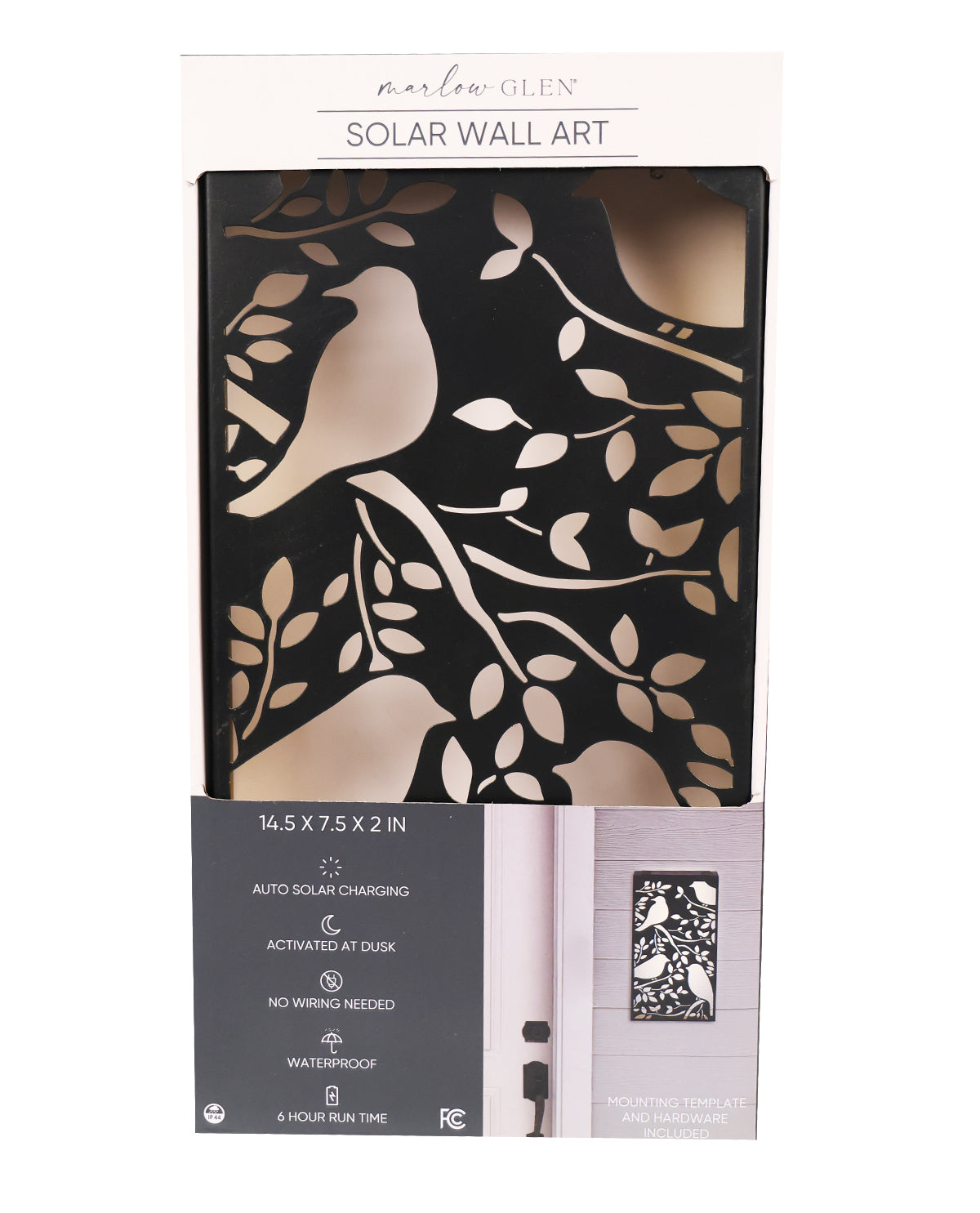 Birds LED Solar Wall Panel