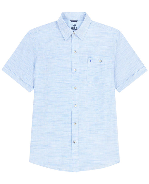 Izod Short Sleeve Dockside Chambray
