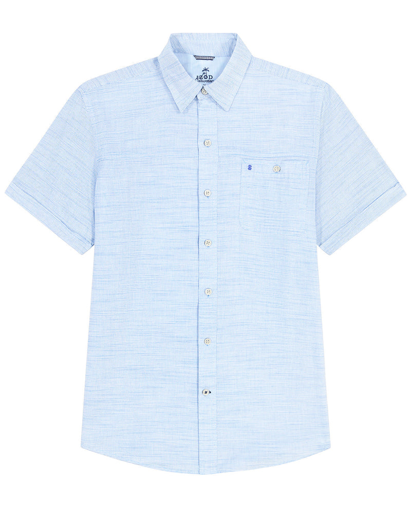 Izod Short Sleeve Dockside Chambray
