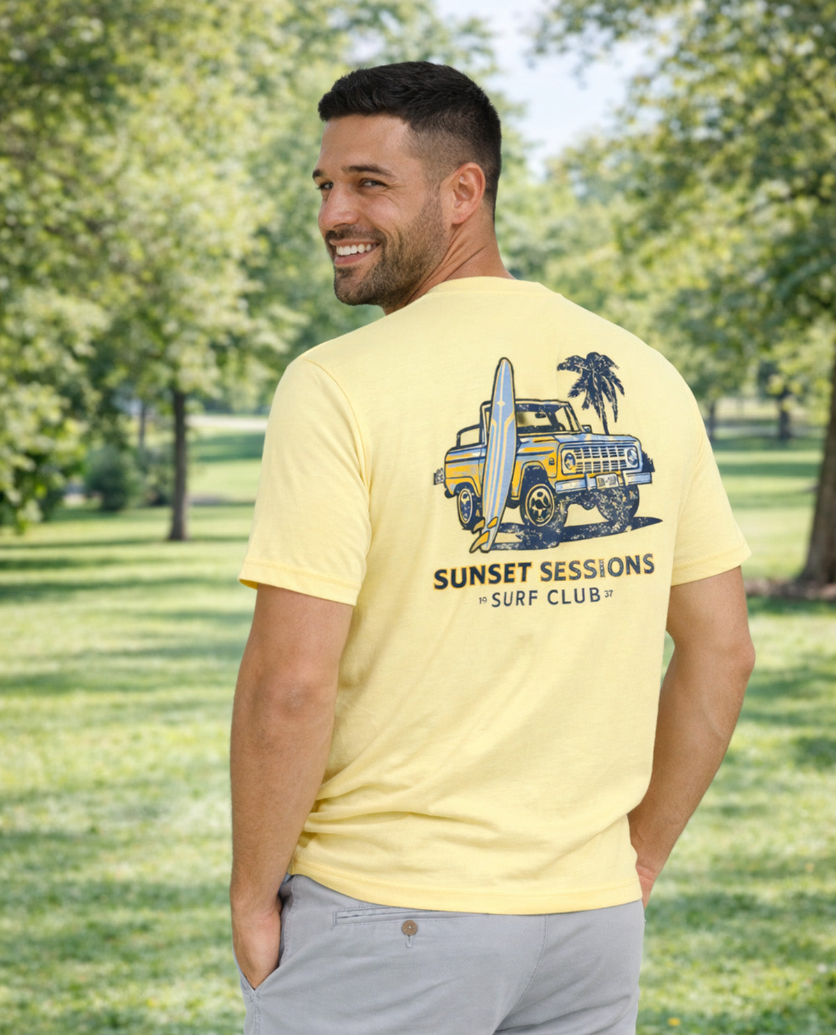 Izod Sunset Sessions Tee Lemon