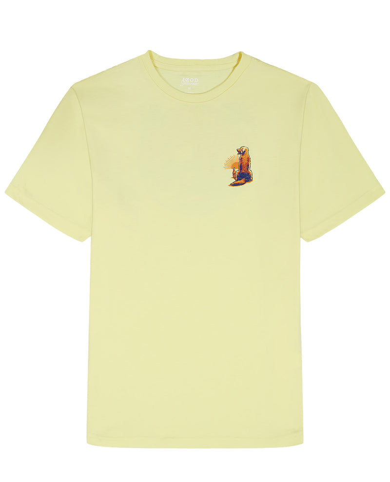 Izod All The Gold Dog Tee Yellow