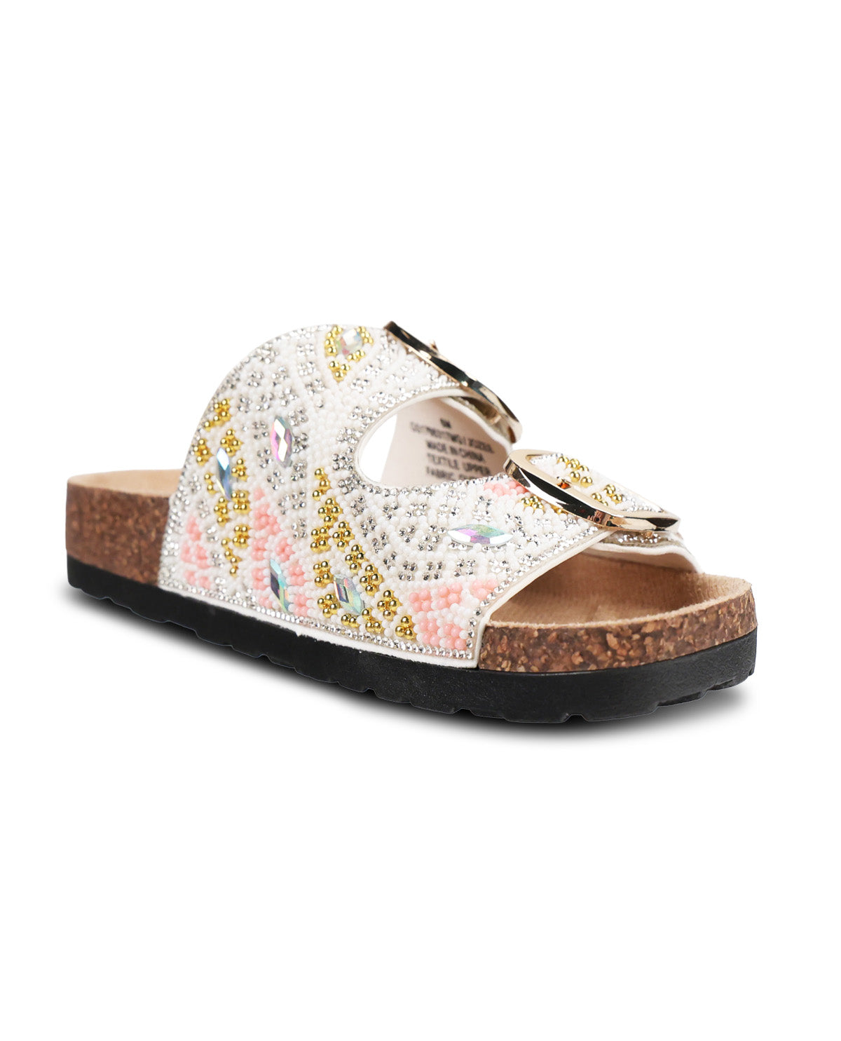Mia Jozee Beaded Two Band Sandal