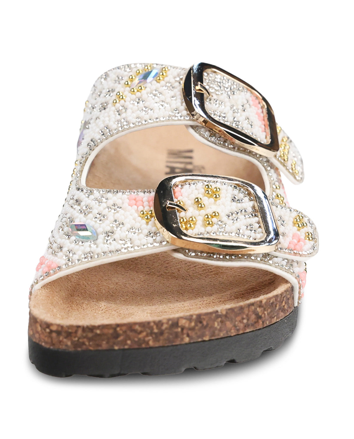 Mia Jozee Beaded Two Band Sandal