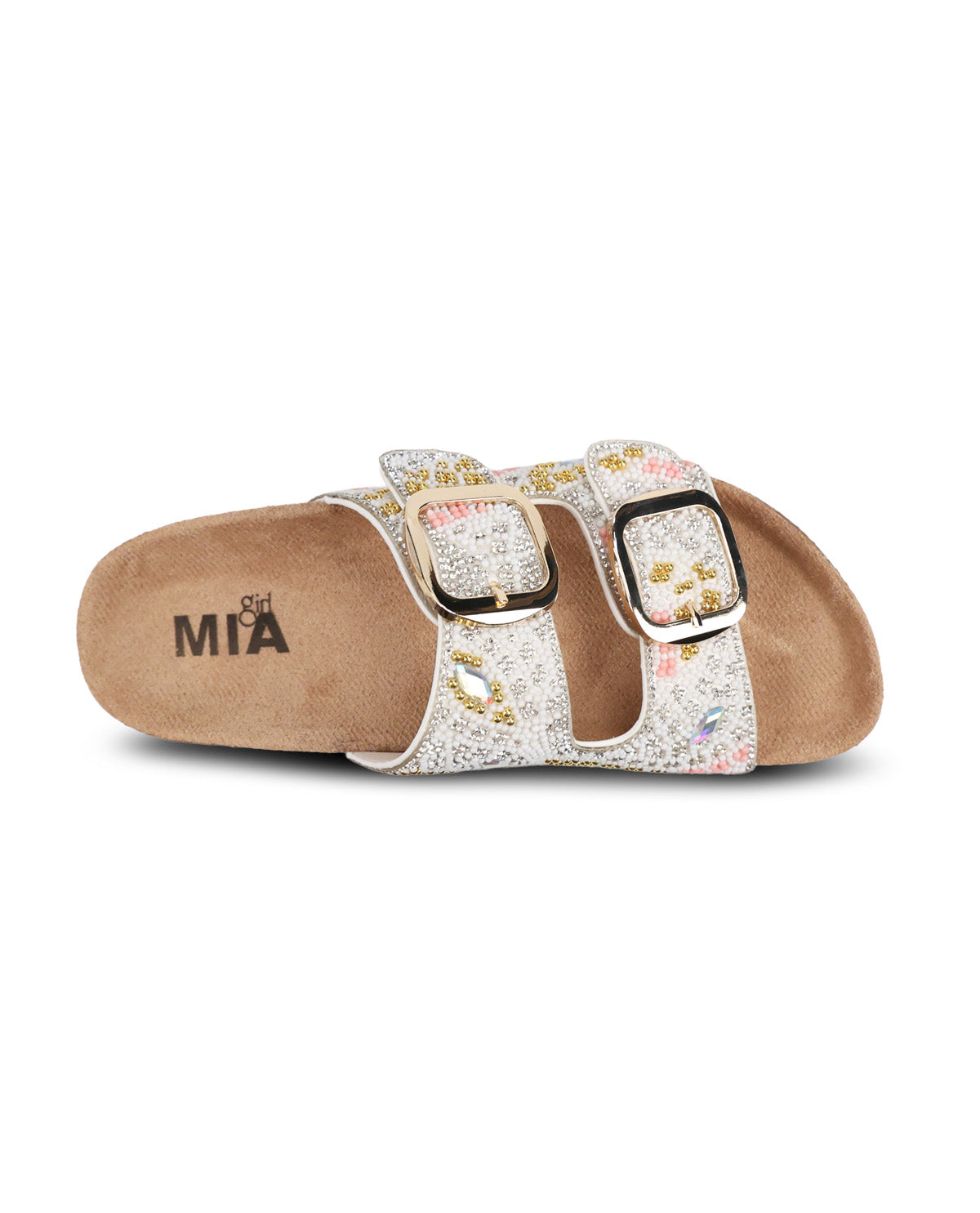 Mia Jozee Beaded Two Band Sandal