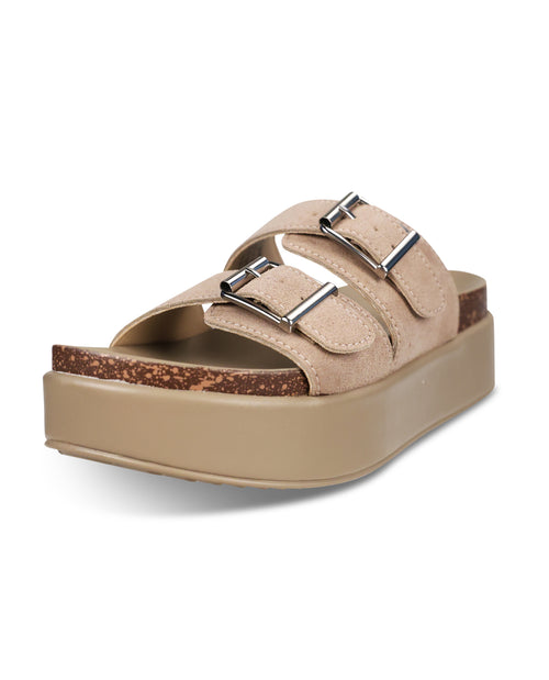 Project Cloud Sophie Sandal Taupe Suede