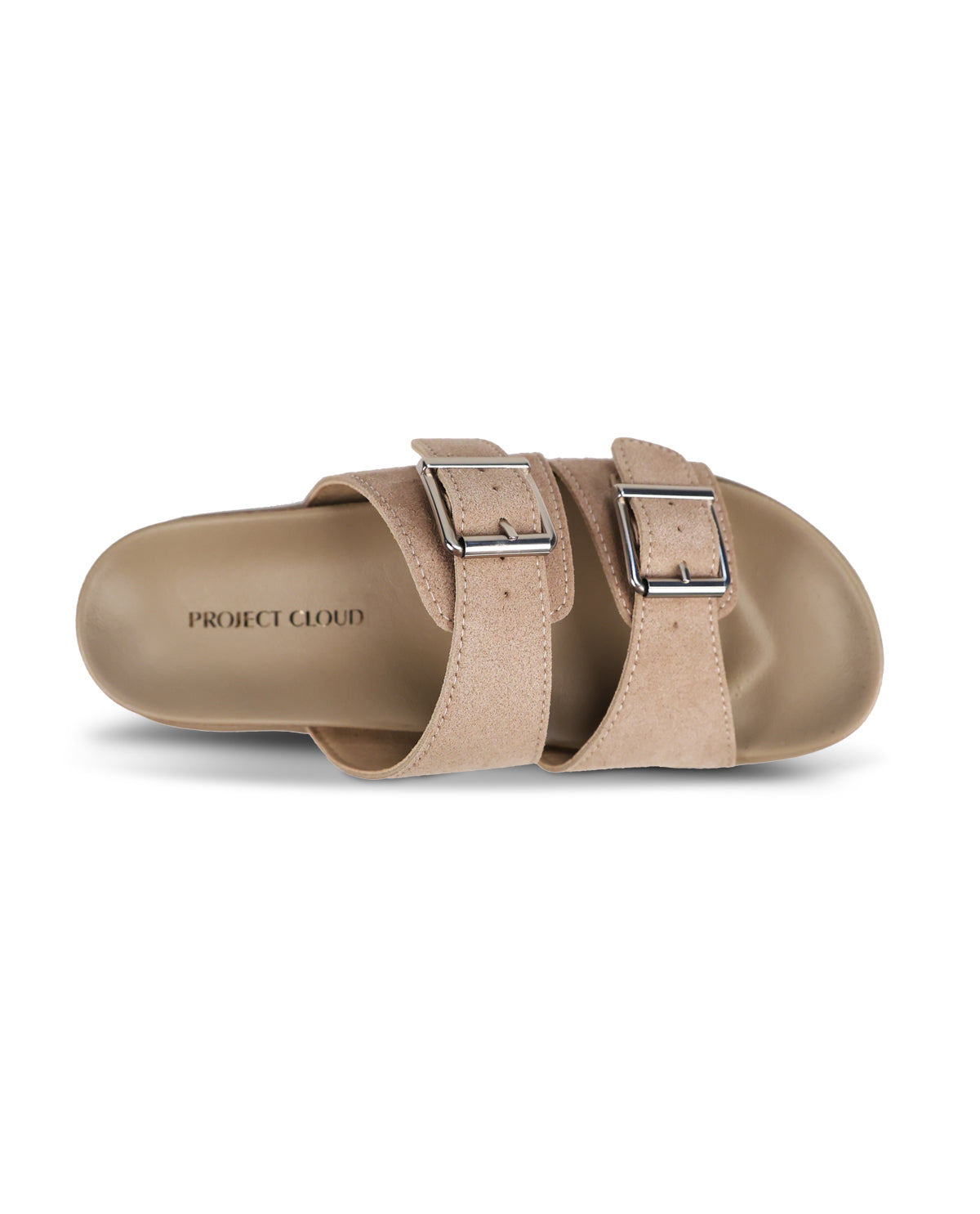 Project Cloud Sophie Sandal Taupe Suede