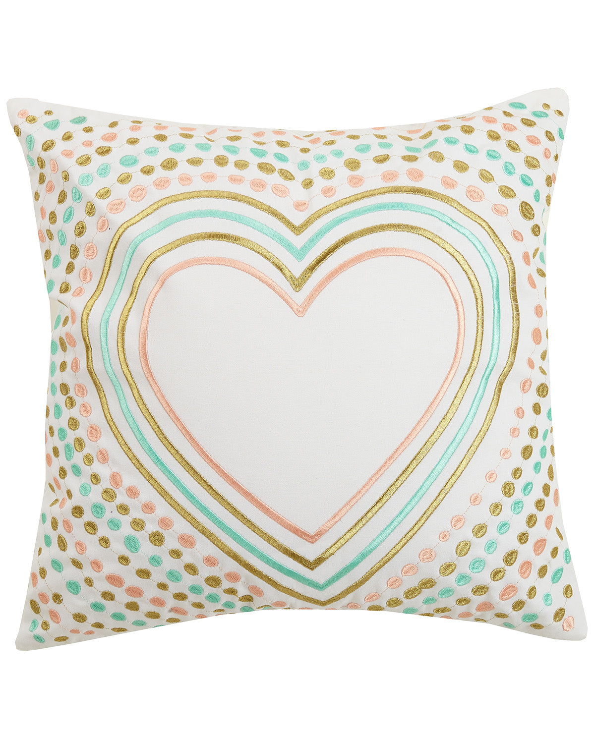 Full Heart Embroidered Pillow