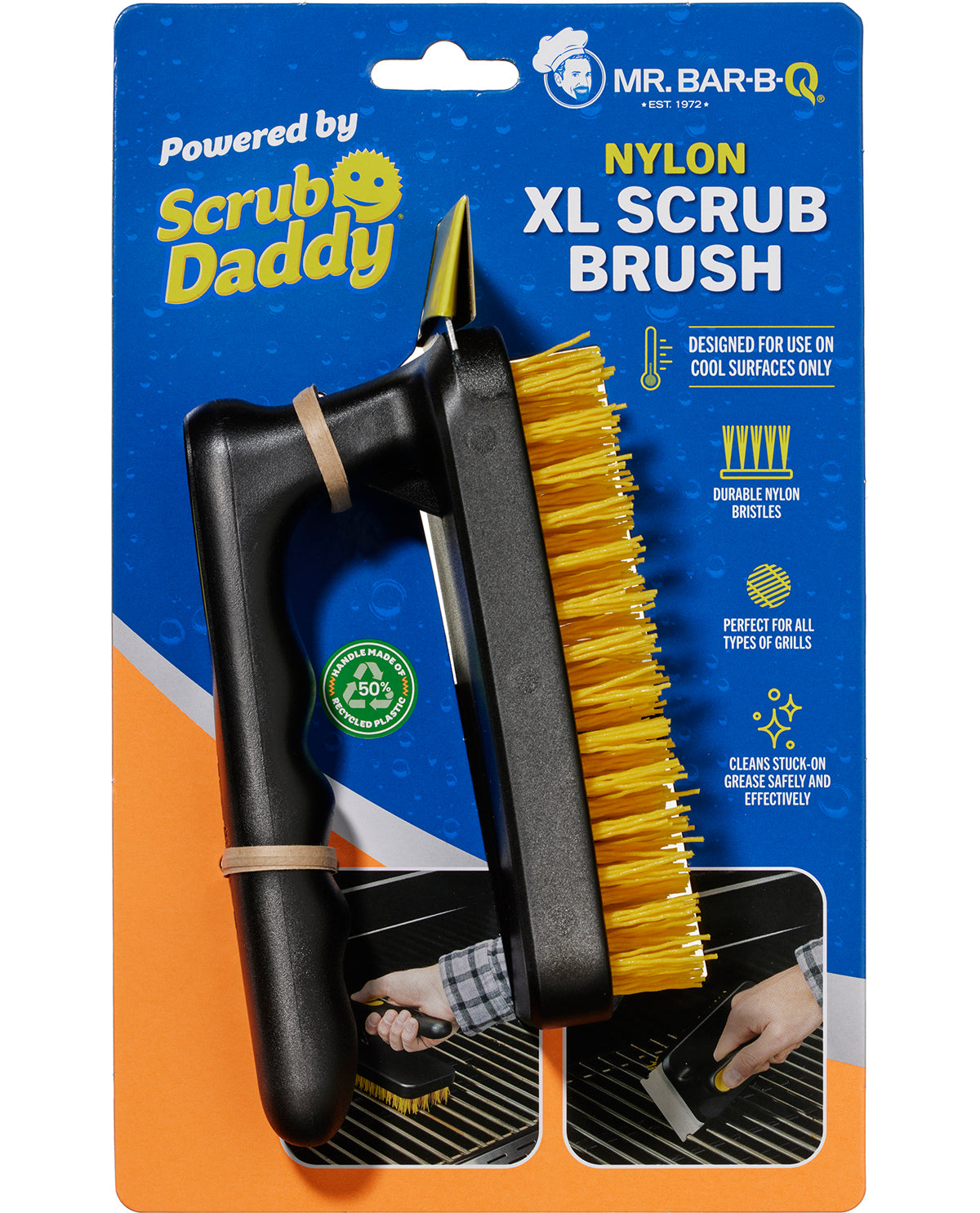 Nylon Bristle Brush Powered By Scrub Daddy