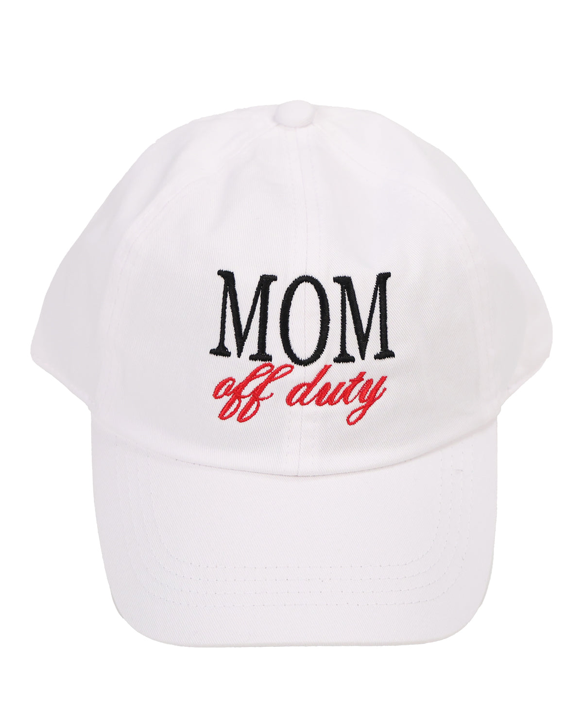 David & Young Off Duty Mom Cap White