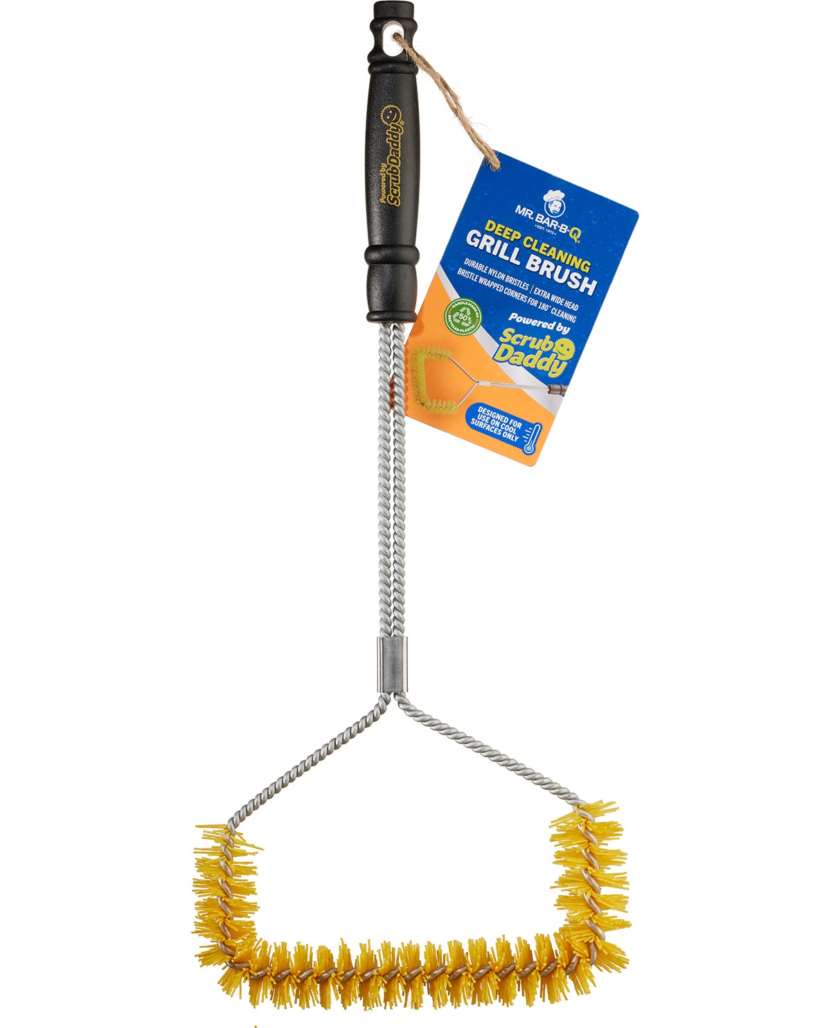 U-Shaped Nylon Bristle Grill Brush Power By Scrub Daddy