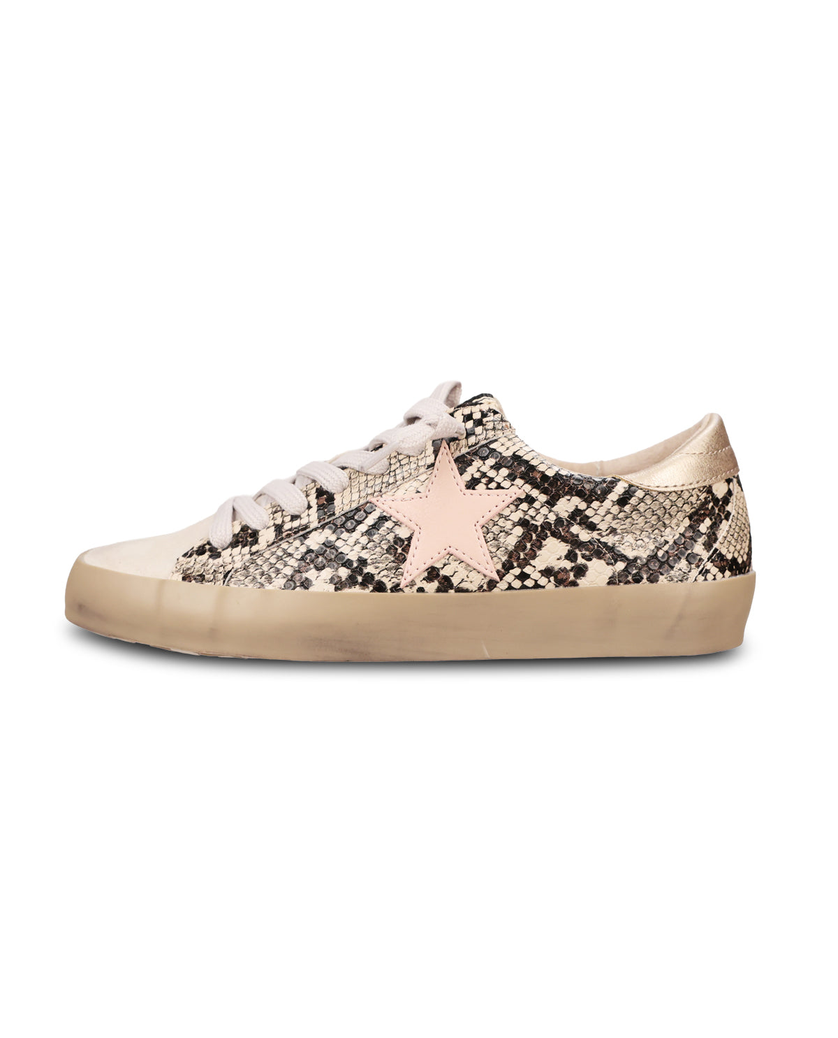 Shu Shop Paula Sneaker Beige Snake