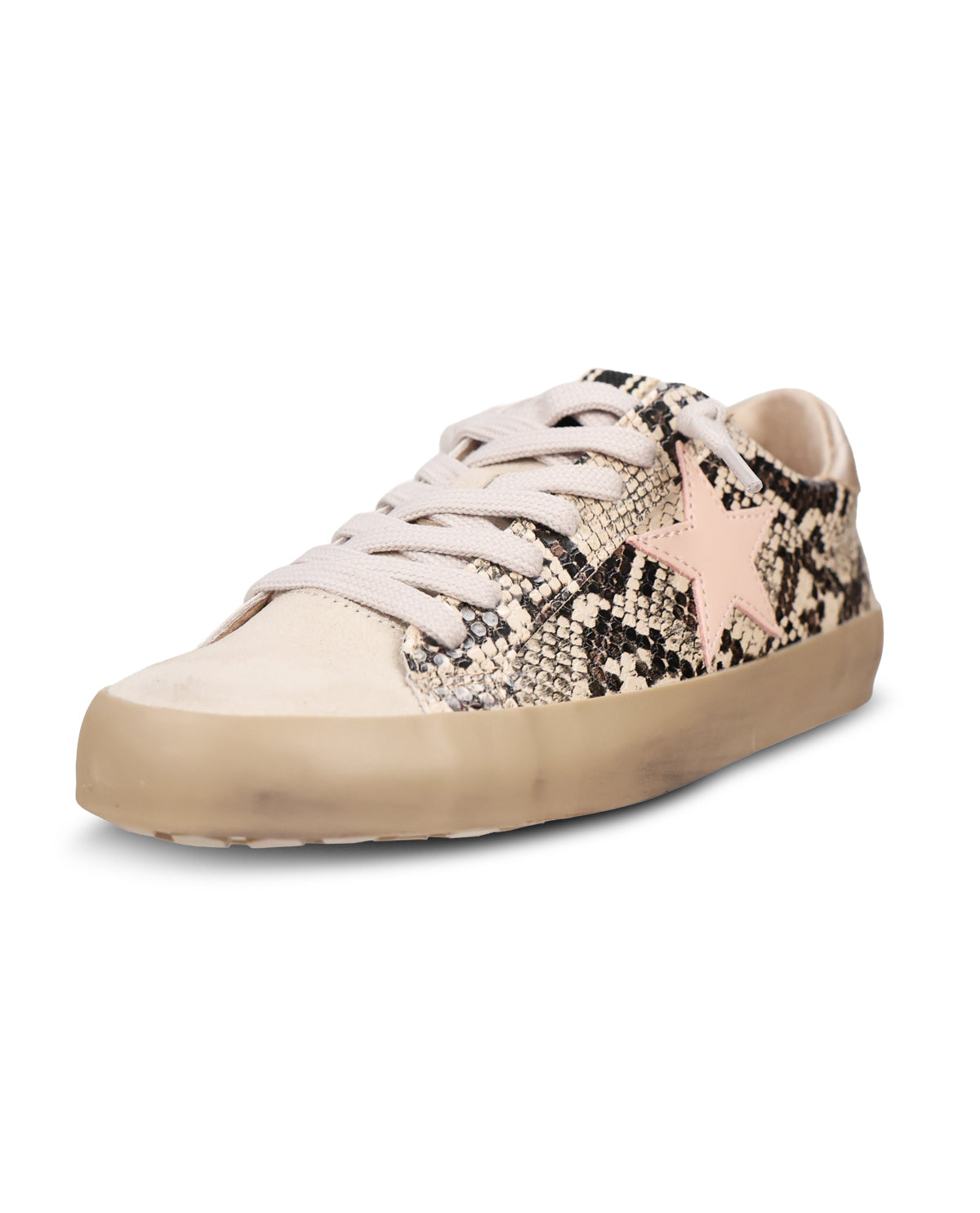 Shu Shop Paula Sneaker Beige Snake