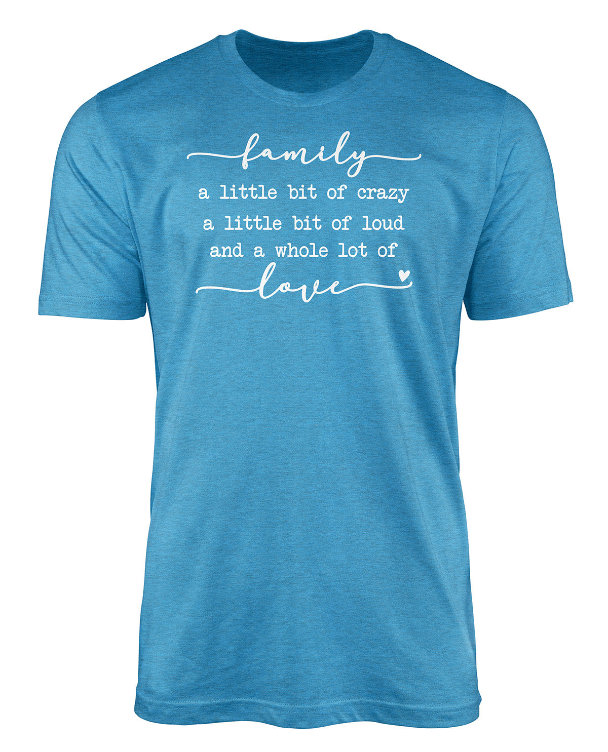 Southern Gal Family Love Short Sleeve Screen Tee Sapphire