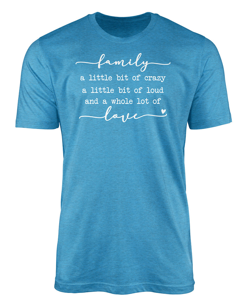 Southern Gal Family Love Short Sleeve Screen Tee Sapphire