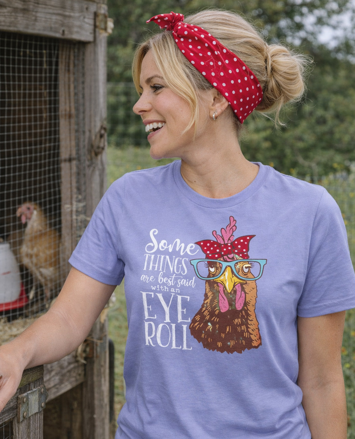 Southern Gal Some Things Short Sleeve Screen Tee Violet