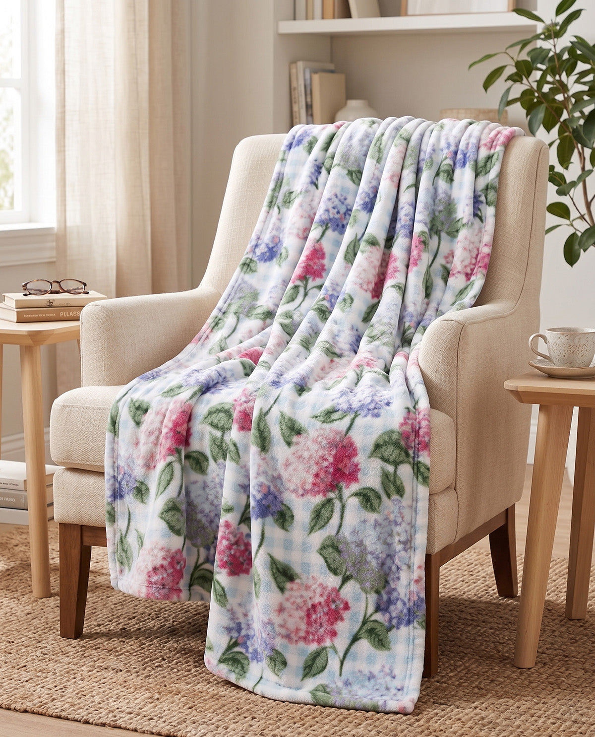 Hydrangea Print Bedding Accessories