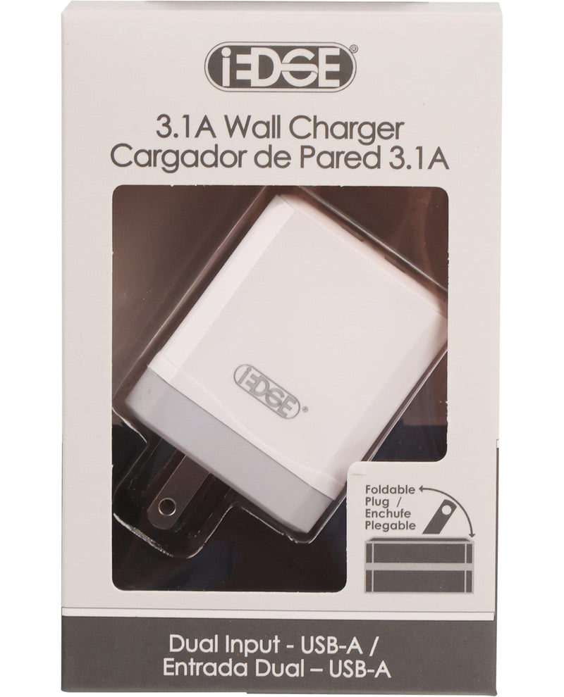 3.1A Dual Input USB-A Wall Charger
