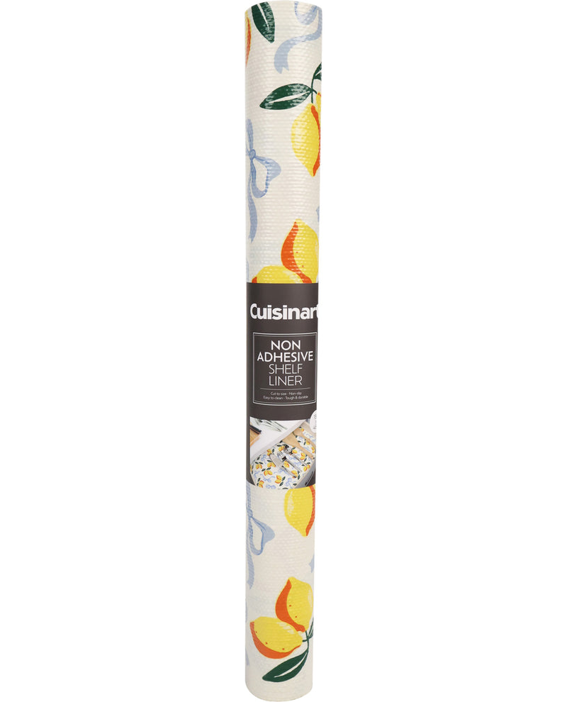 Cuisinart non-adhesive paper liner with colorful designs on a white background