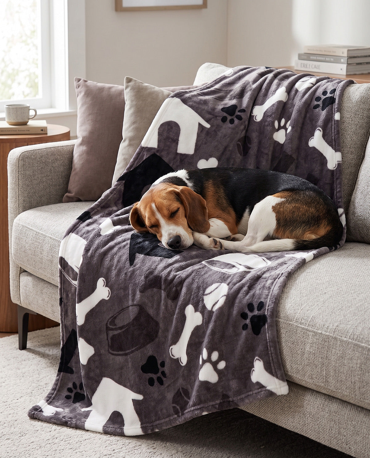 50x70 Grey Doghouse Throw