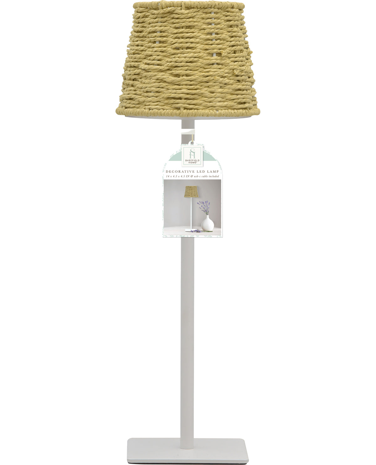 Wicker Shade Touch Lamp
