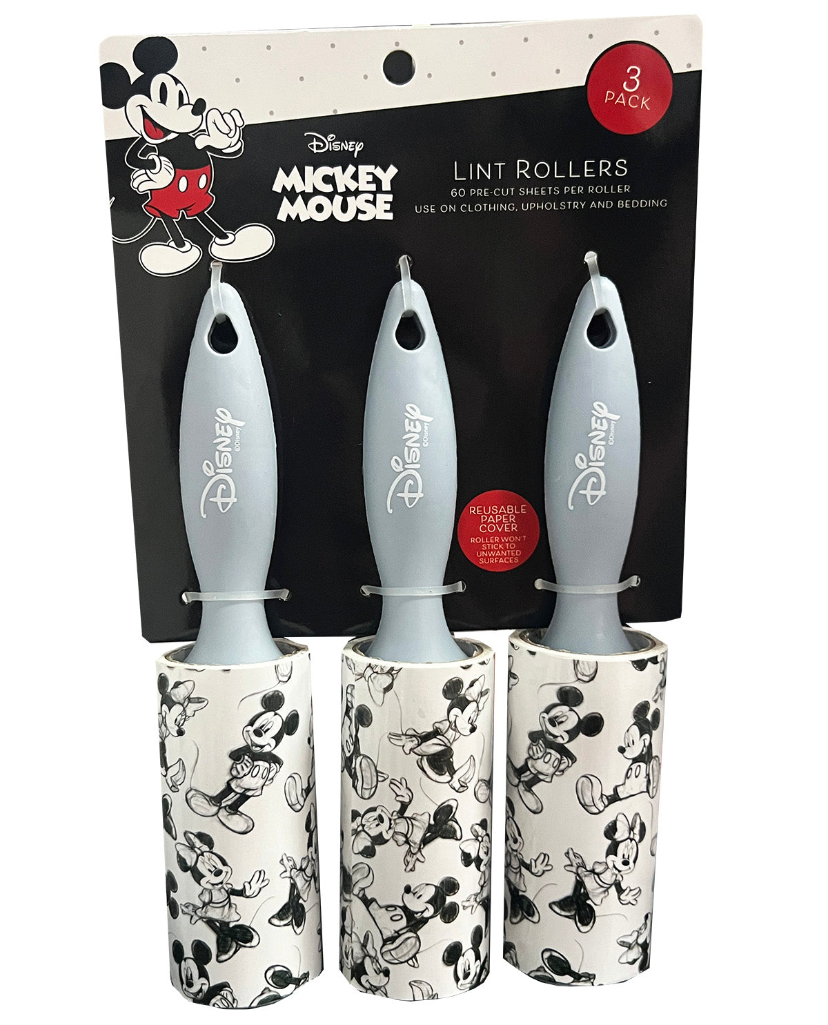 Mickey & Minnie Lint Rollers 3 Pack