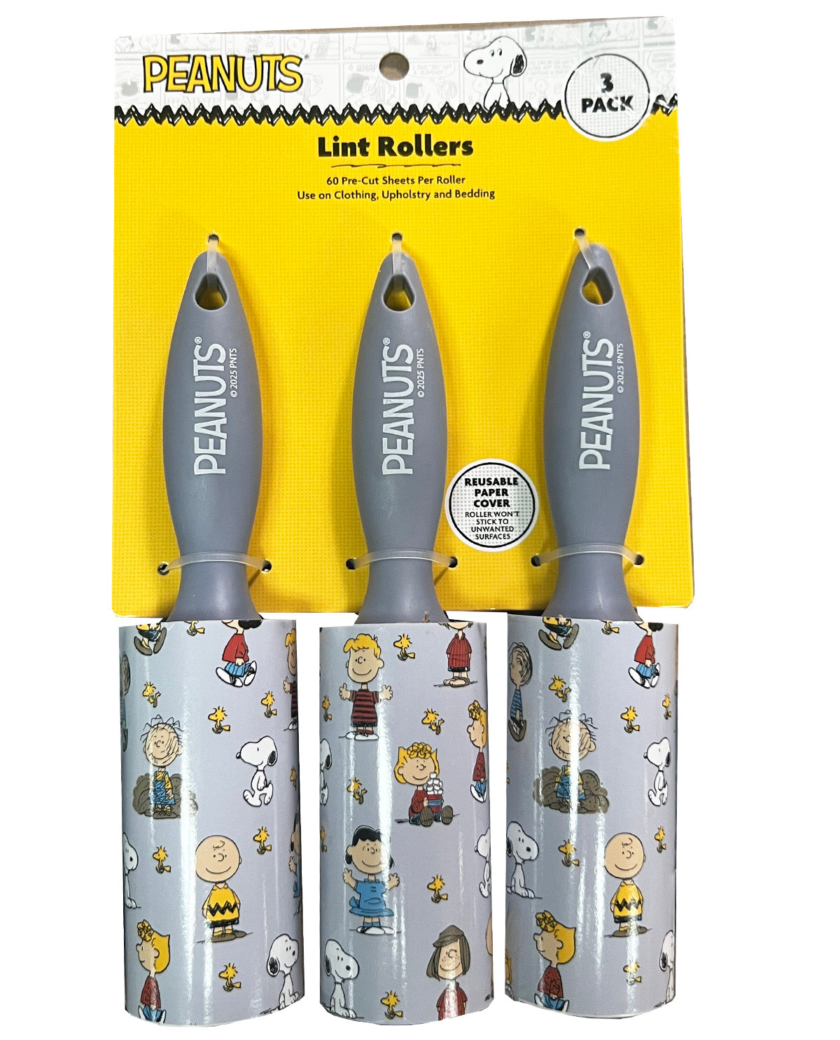 Peanuts Lint Rollers 3 Pack