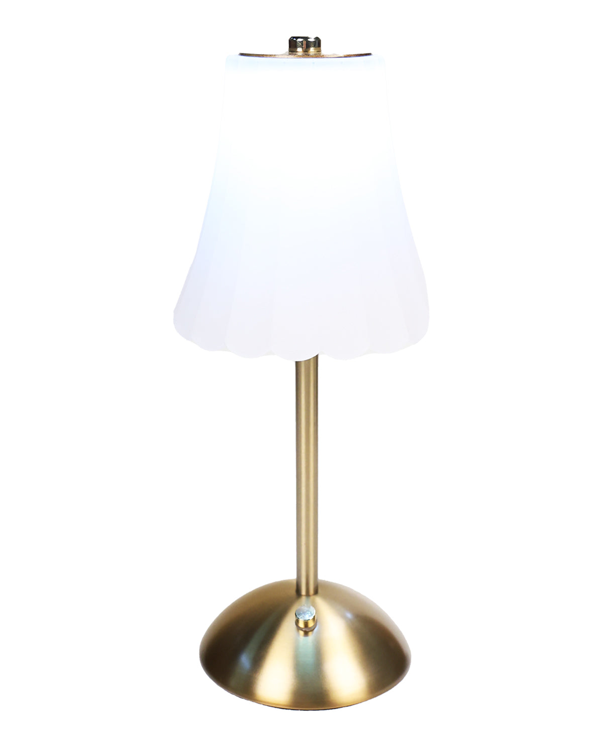 Gold Frosted Scallop Touch Lamp