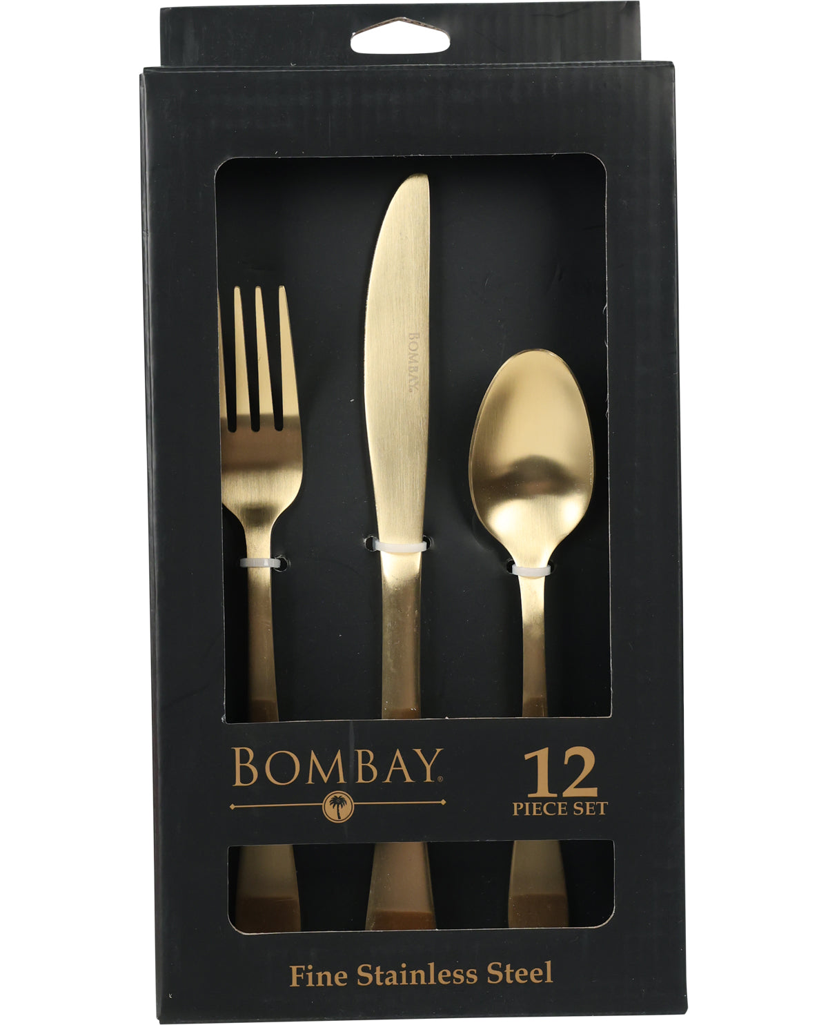 Bombay 12 Piece Gold Flatware Set