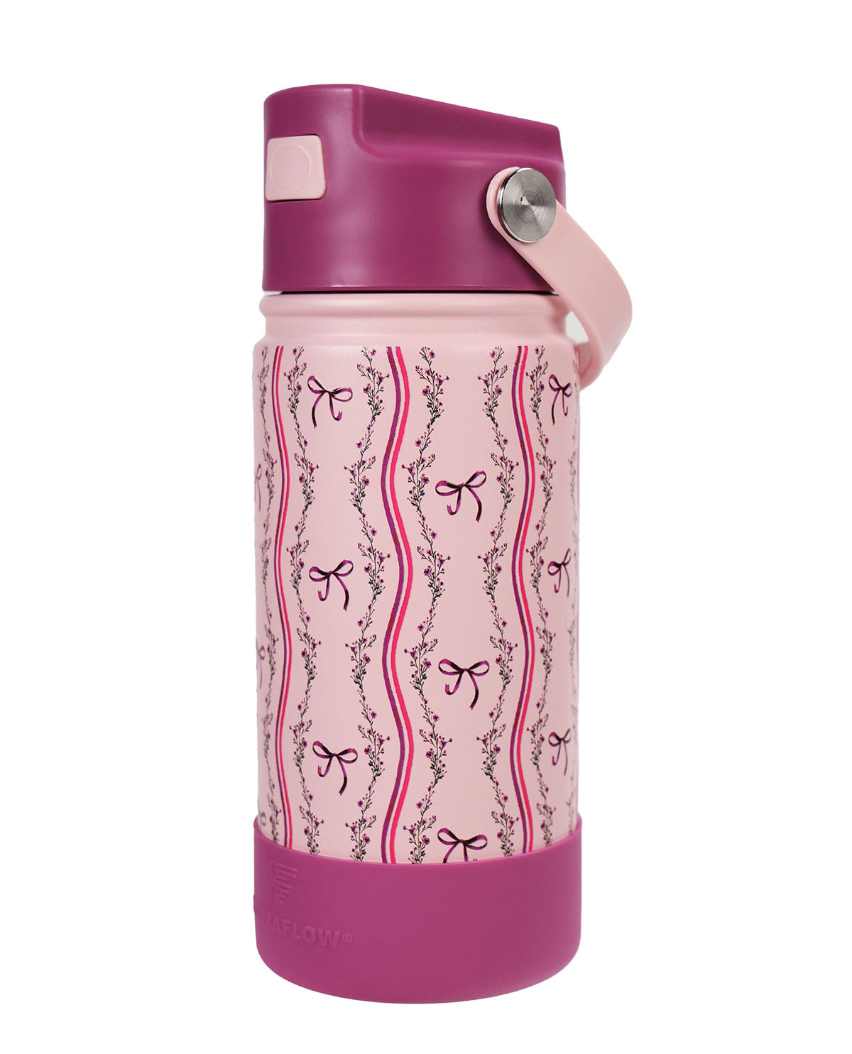 14oz Bows And Floral Stripe Tumbler