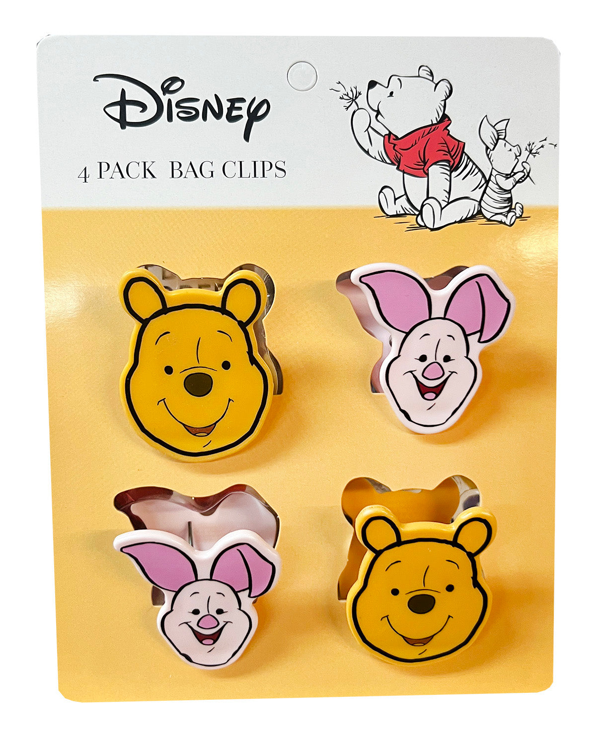 Winnie The Pooh 4 Pack Bag Clips