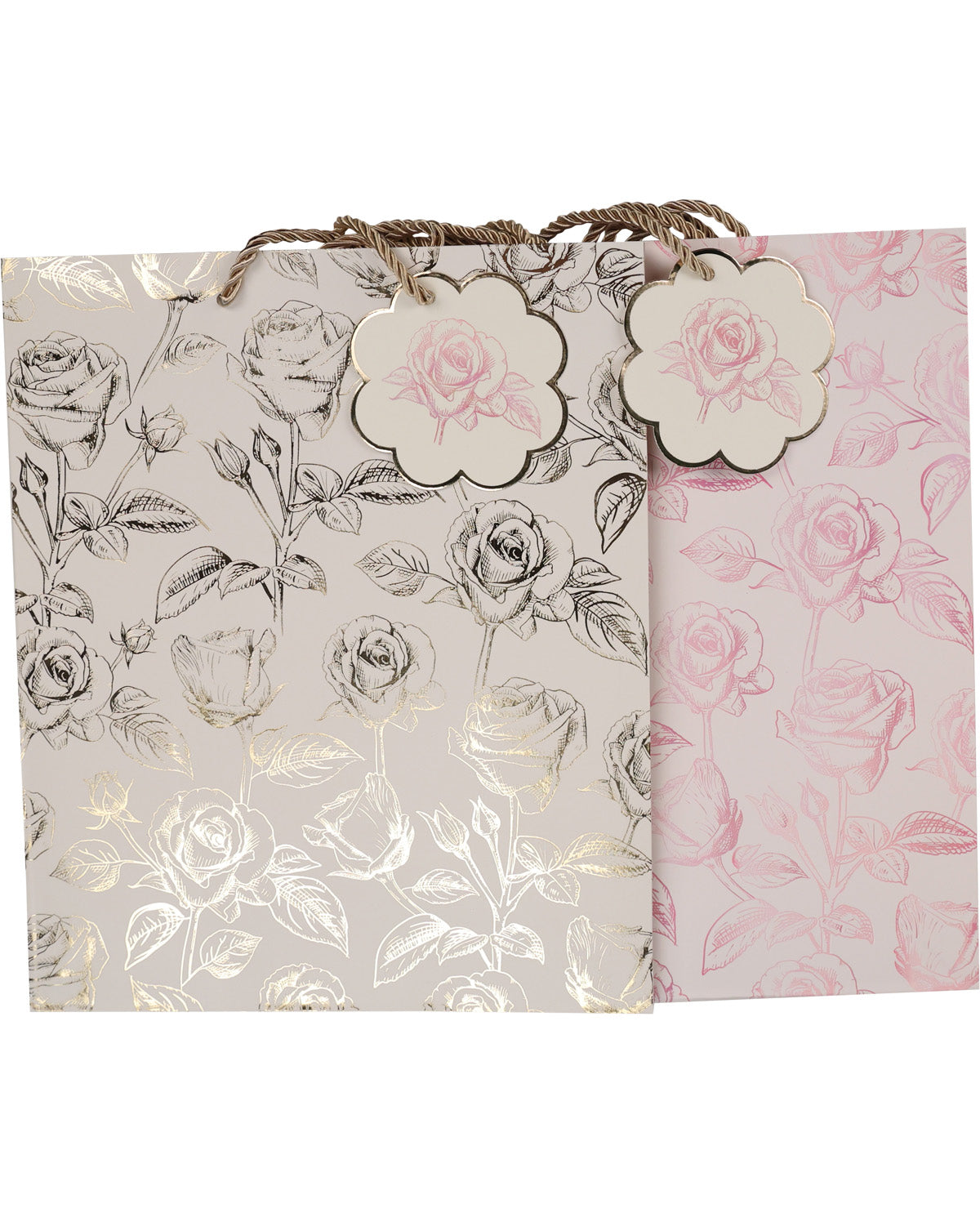 Set Of 3 Gift Bags Rose Fields